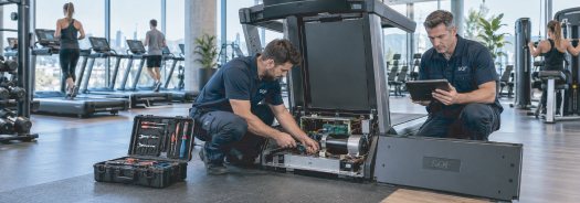 Service technicians on site